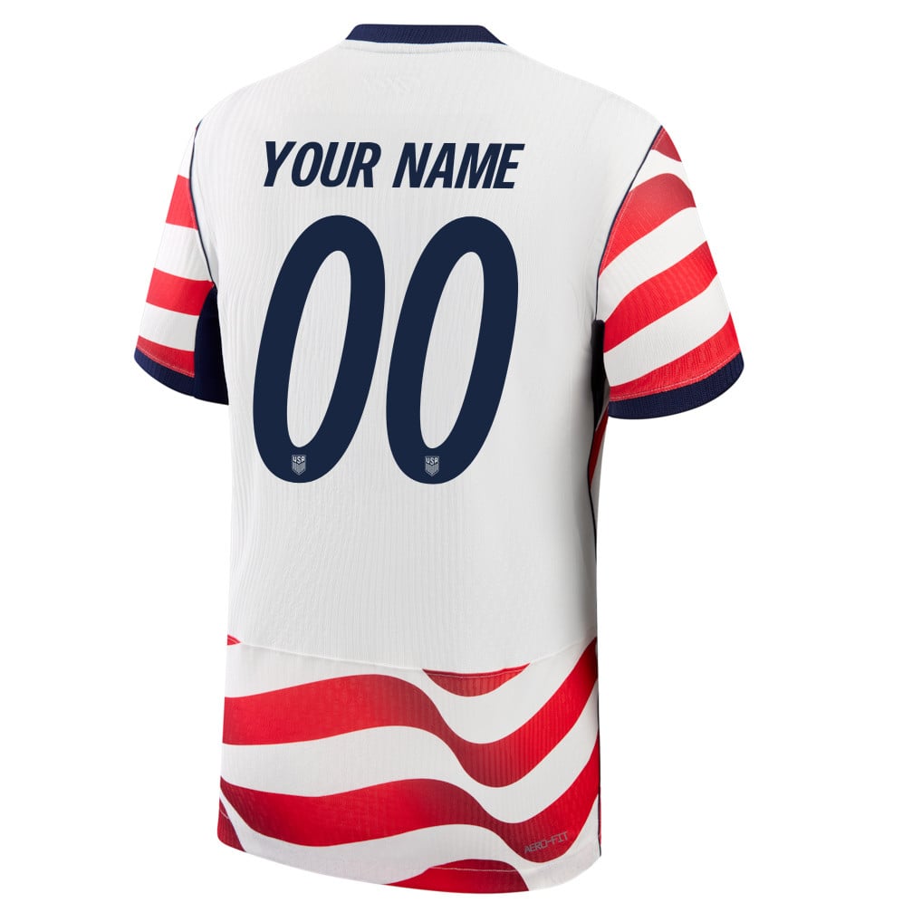 USMNT 2026 Home Match Jersey - Personalized - White, Men