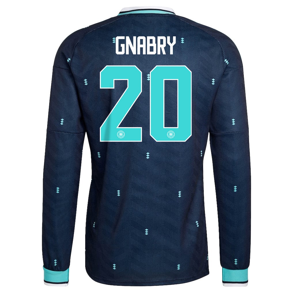 Serge Gnabry 20 Germany National Team 2026 Away Long Sleeve Jersey - Navy