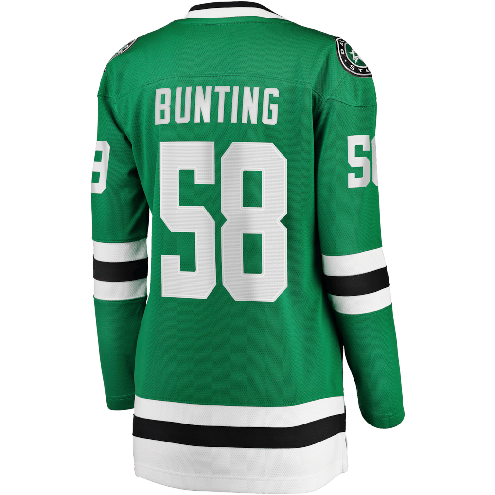 Michael Bunting 58 Dallas Stars Women's Home Breakaway Jersey - Kelly Green