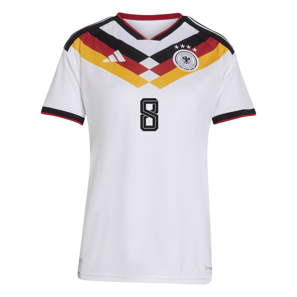 Leon Goretzka 8 Women's Germany National Team 2026 Home Jersey - White