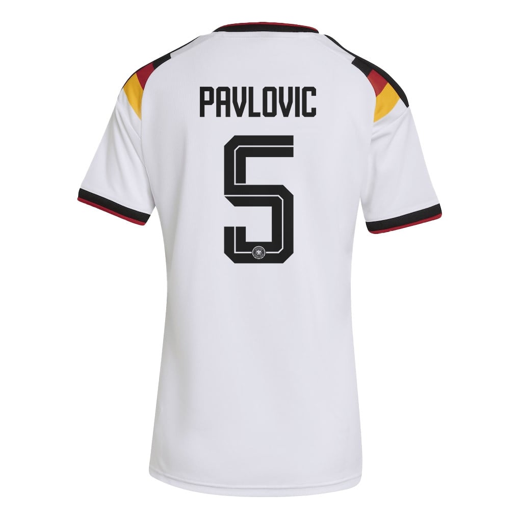 Aleksandar Pavlovic 5 Women's Germany National Team 2026 Home Jersey - White