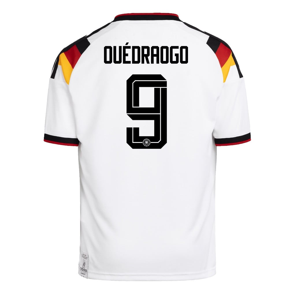 Assan Ouédraogo 9 Youth Germany National Team 2026 Home Jersey - White