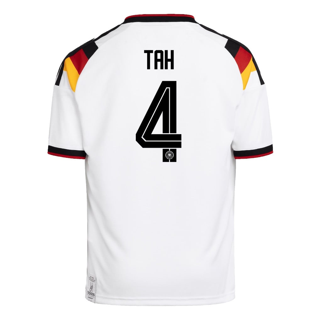 Jonathan Tah 4 Youth Germany National Team 2026 Home Jersey - White
