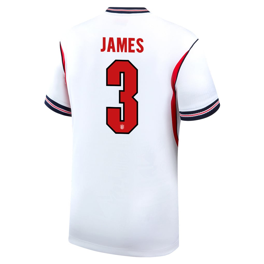 Reece James 3 England National Team 2026 Home Jersey - White, Men