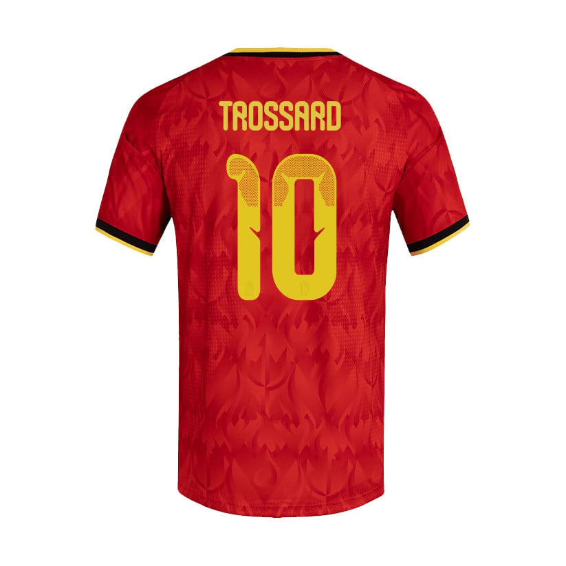 Leandro Trossard 10 Belgium National Team 2026 Home Jersey - Red, Men