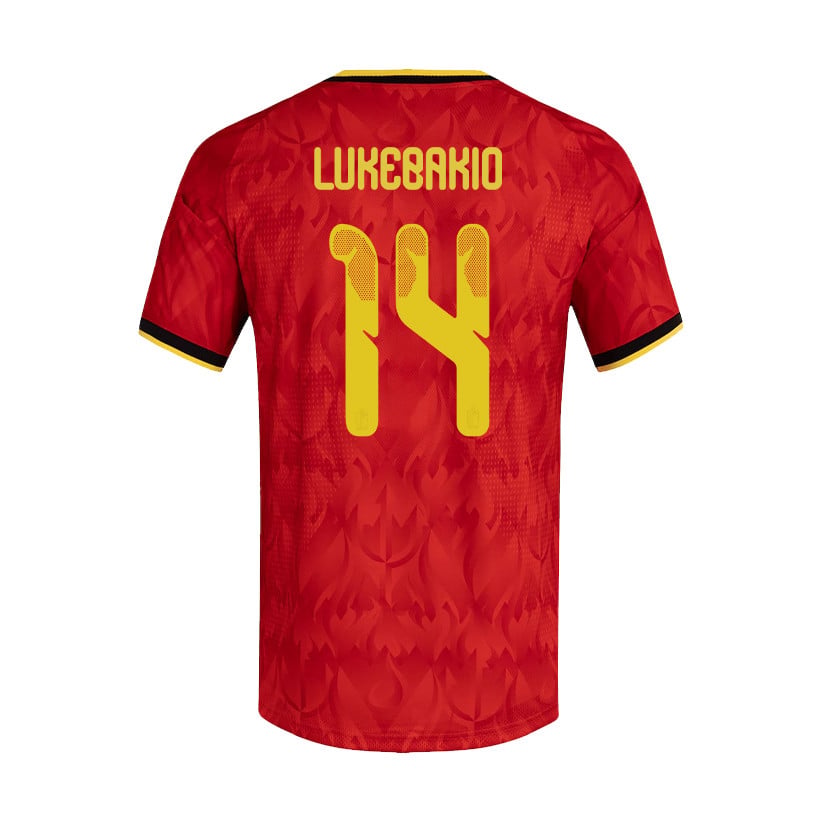 Dodi Lukebakio 14 Belgium National Team 2026 Home Jersey - Red, Men
