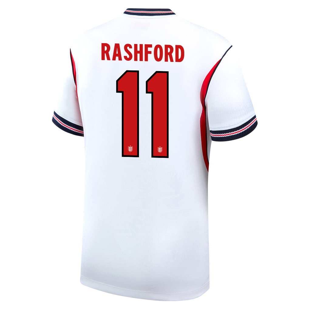 Marcus Rashford 11 England National Team 2026 Home Jersey - White, Men