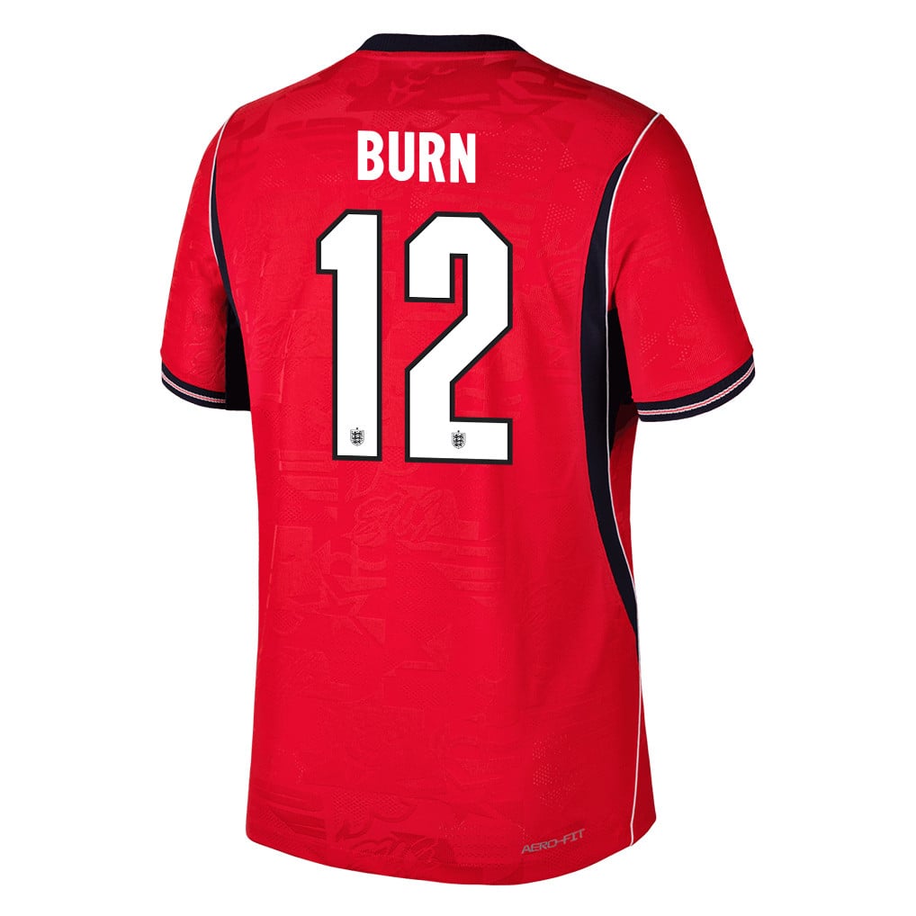 Dan Burn 12 England National Team 2026 Away Jersey - Red, Men