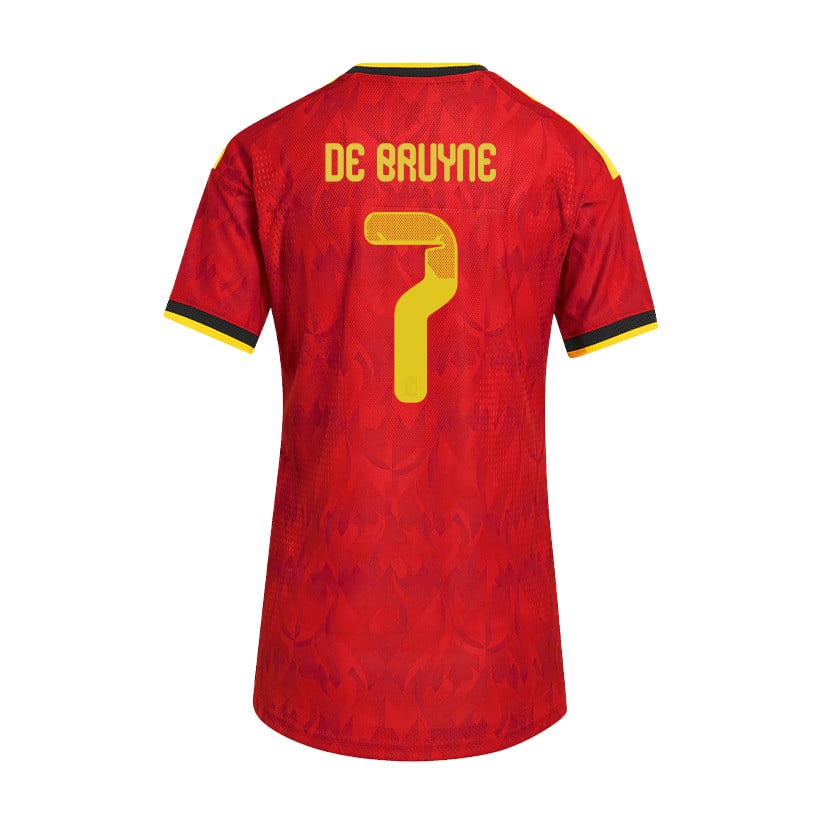 Kevin De Bruyne 7 Women's Belgium National Team 2026 Home Jersey - Red