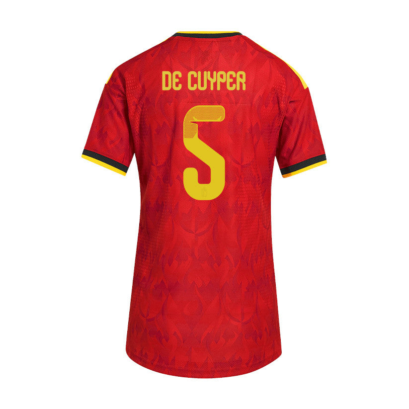 Maxim De Cuyper 5 Women's Belgium National Team 2026 Home Jersey - Red