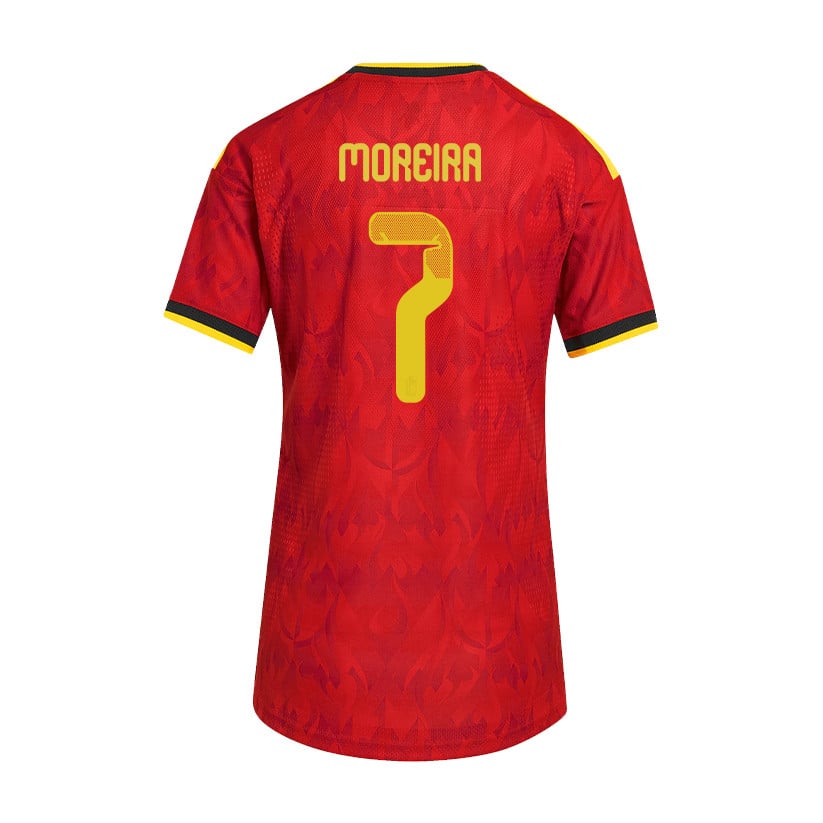 Diego Moreira 7 Women's Belgium National Team 2026 Home Jersey - Red
