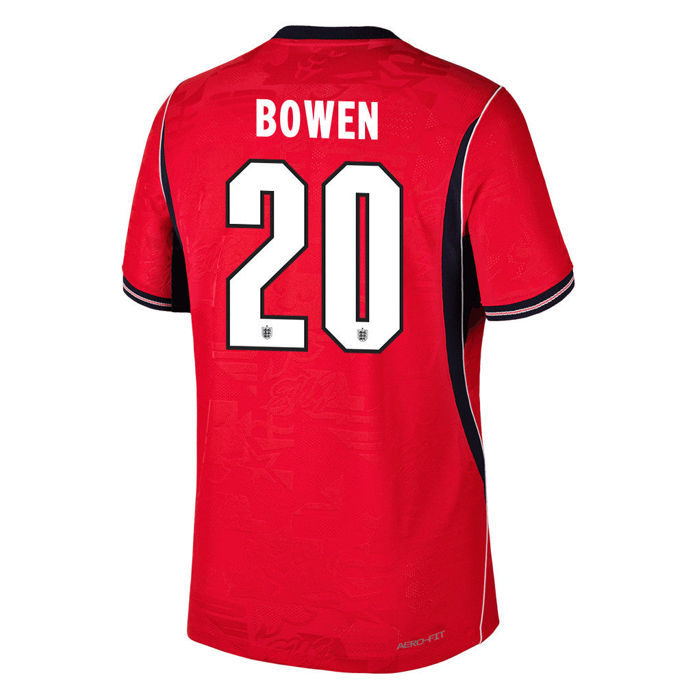 Jarrod Bowen 20 England National Team 2026 Away Jersey - Red, Men