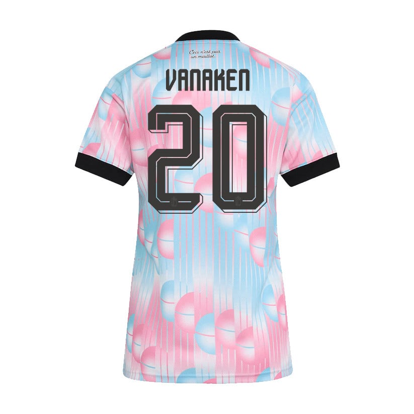 Hans Vanaken 20 Women's Belgium National Team 2026 Away Jersey - Light Blue