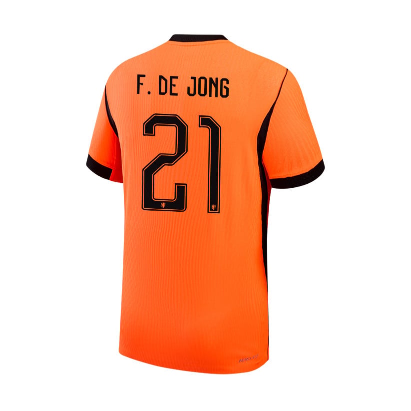 Frenkie de Jong 21 Netherlands National Team 2026 Home Jersey - Orange, Men