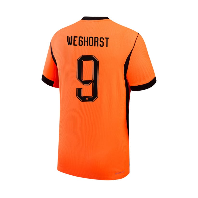 Wout Weghorst 9 Netherlands National Team 2026 Home Jersey - Orange, Men