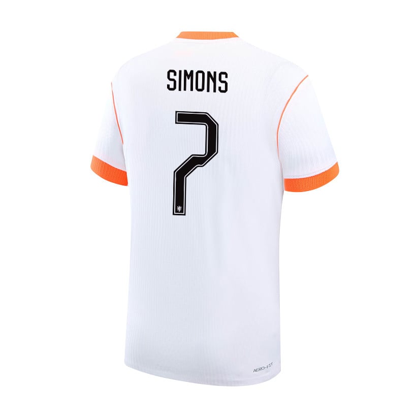 Xavi Simons 7 Netherlands National Team 2026 Away Jersey - White, Men