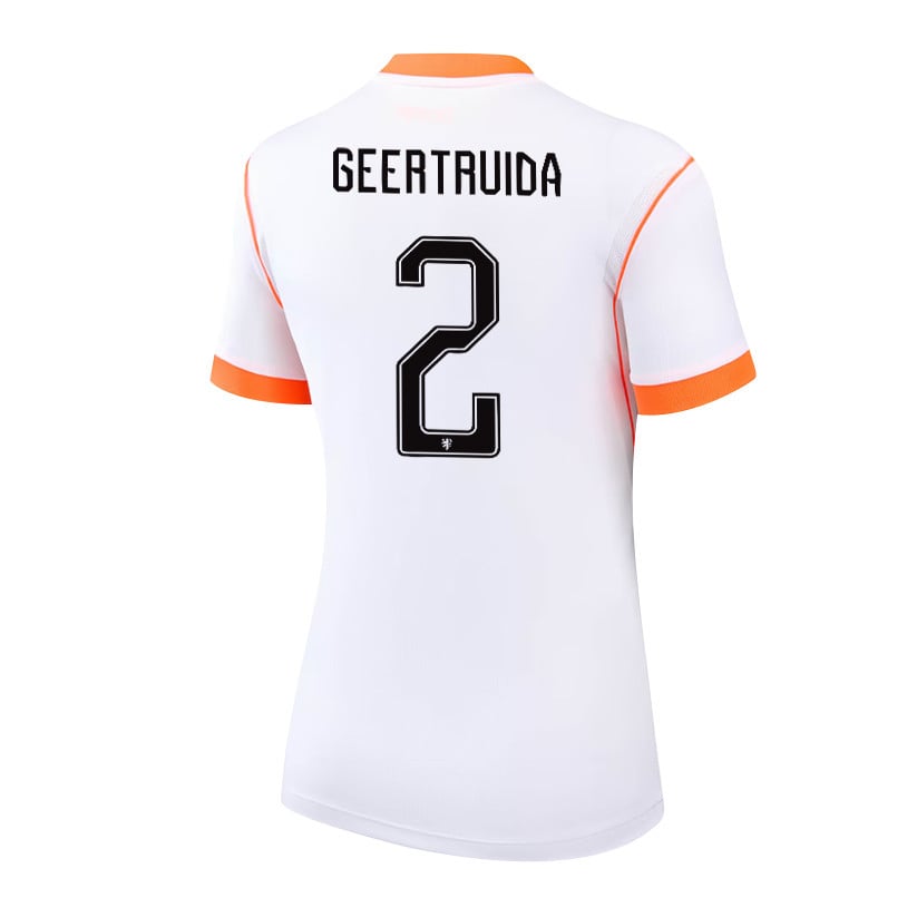 Lutsharel Geertruida 2 Women's Netherlands National Team 2026 Away Jersey - White