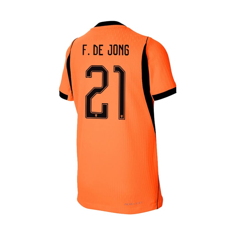 Frenkie de Jong 21 Youth Netherlands National Team 2026 Home Jersey - Orange