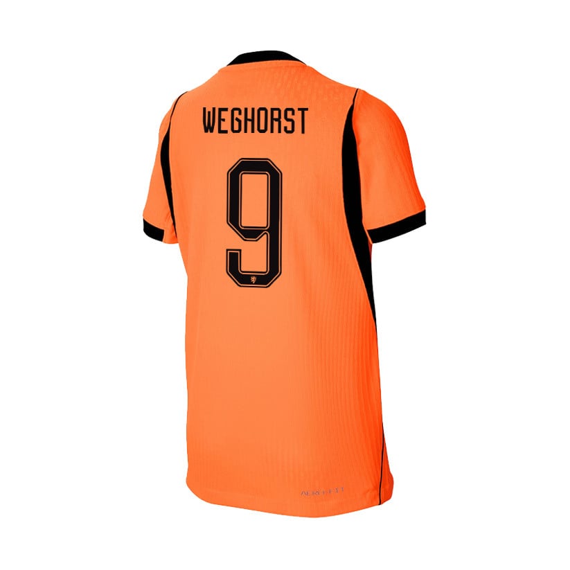 Wout Weghorst 9 Youth Netherlands National Team 2026 Home Jersey - Orange