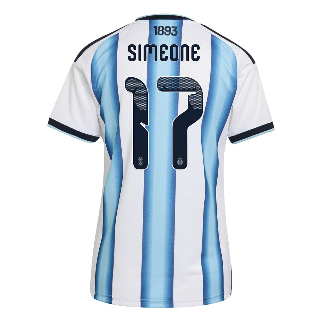 Giuliano Simeone 17 Women's Argentina National Team 2026 Home Jersey - White