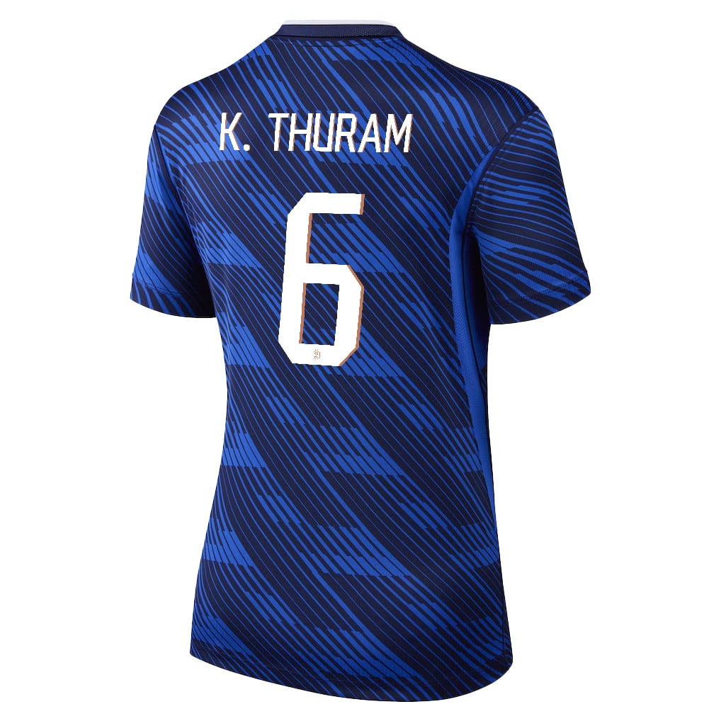 Khéphren Thuram 6 Women's France National Team 2026 Home Jersey - Blue