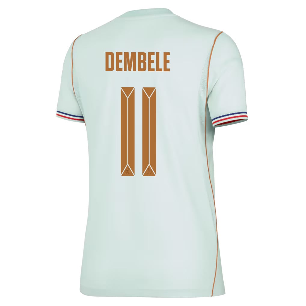 Ousmane Dembélé 11 France National Team 2026 Women's Away Jersey - Green