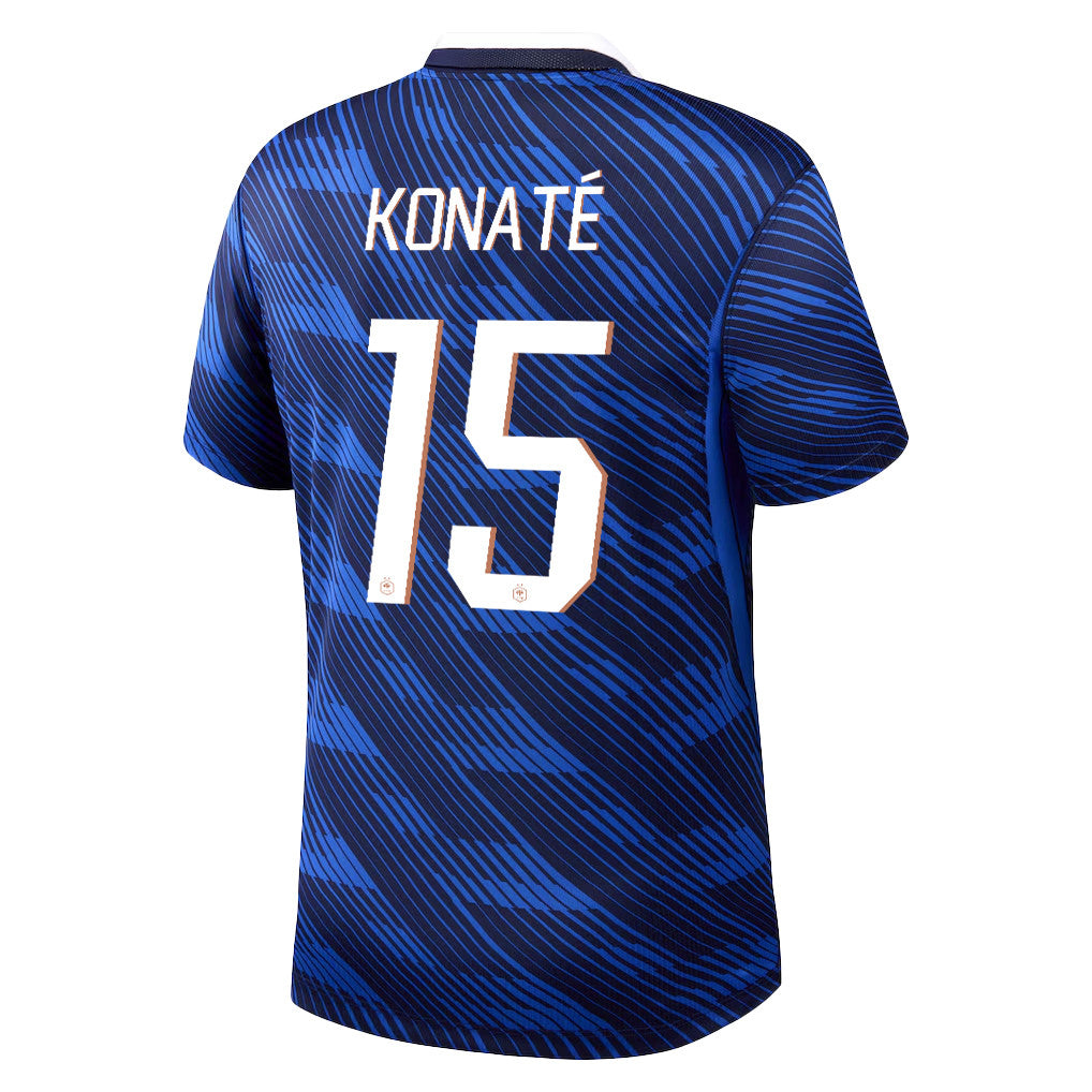 Ibrahima Konaté 15 France National Team 2026 Home Jersey - Blue, Men