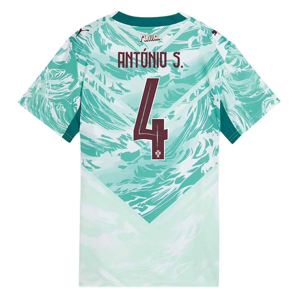 António Silva 4 Portugal National Team 2026 Women's Away Jersey - White