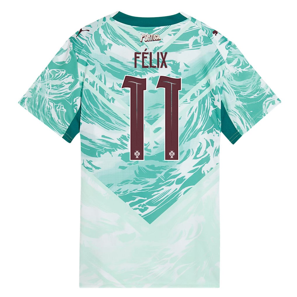 João Félix 11 Portugal National Team 2026 Women's Away Jersey - White