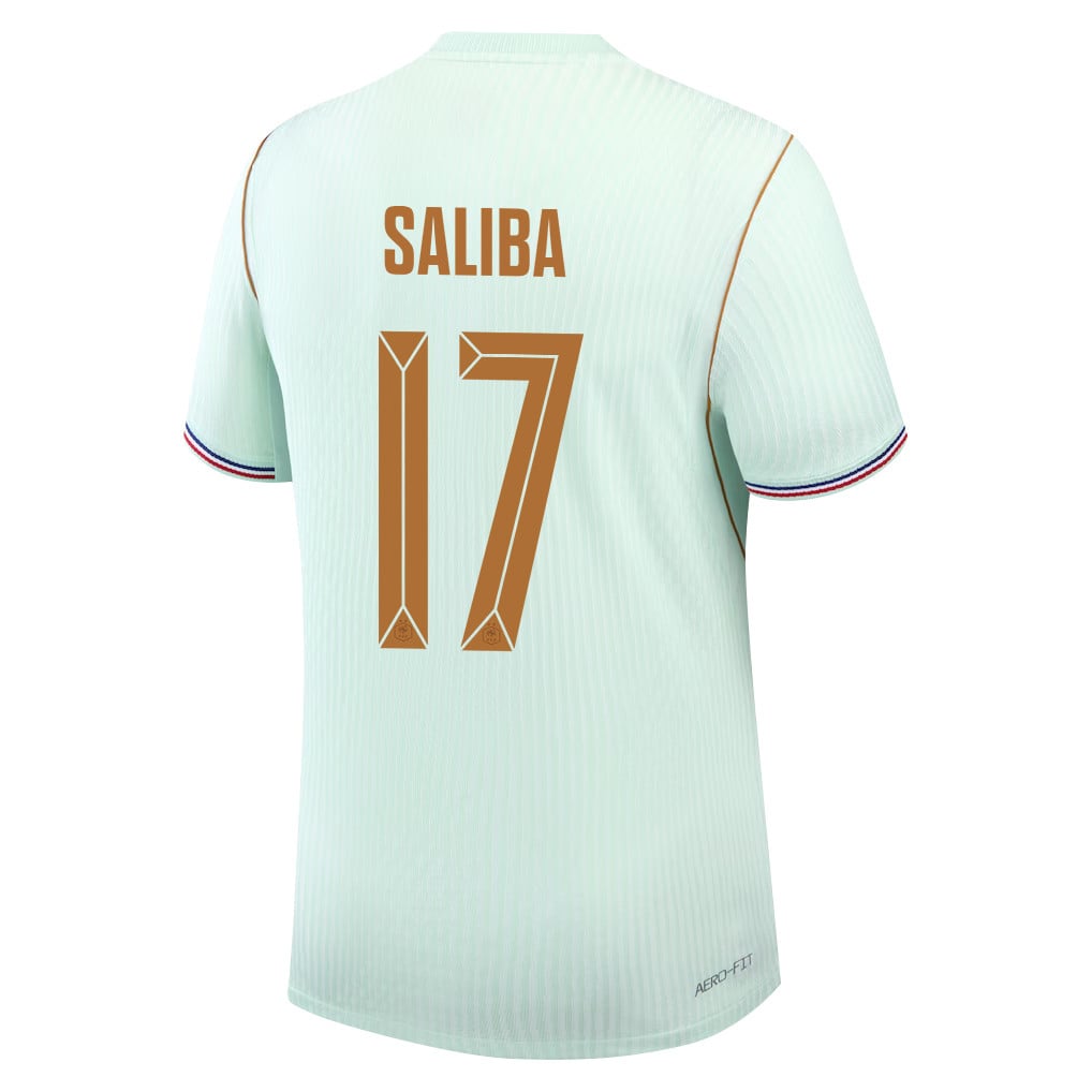 William Saliba 17 France National Team 2026 Away Jersey - Green, Men