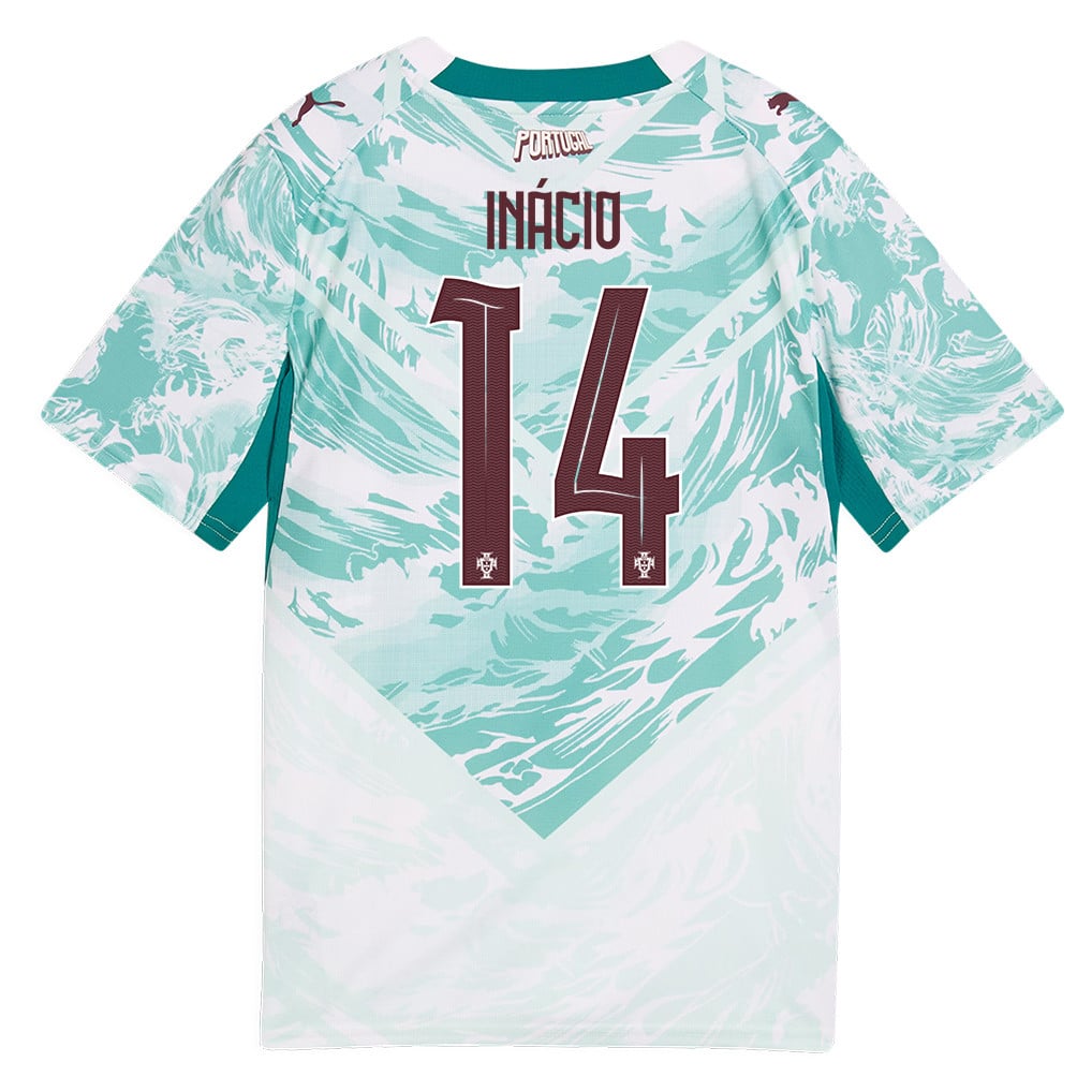 Gonçalo Inácio 14 Youth Portugal National Team 2026 Away Jersey - White