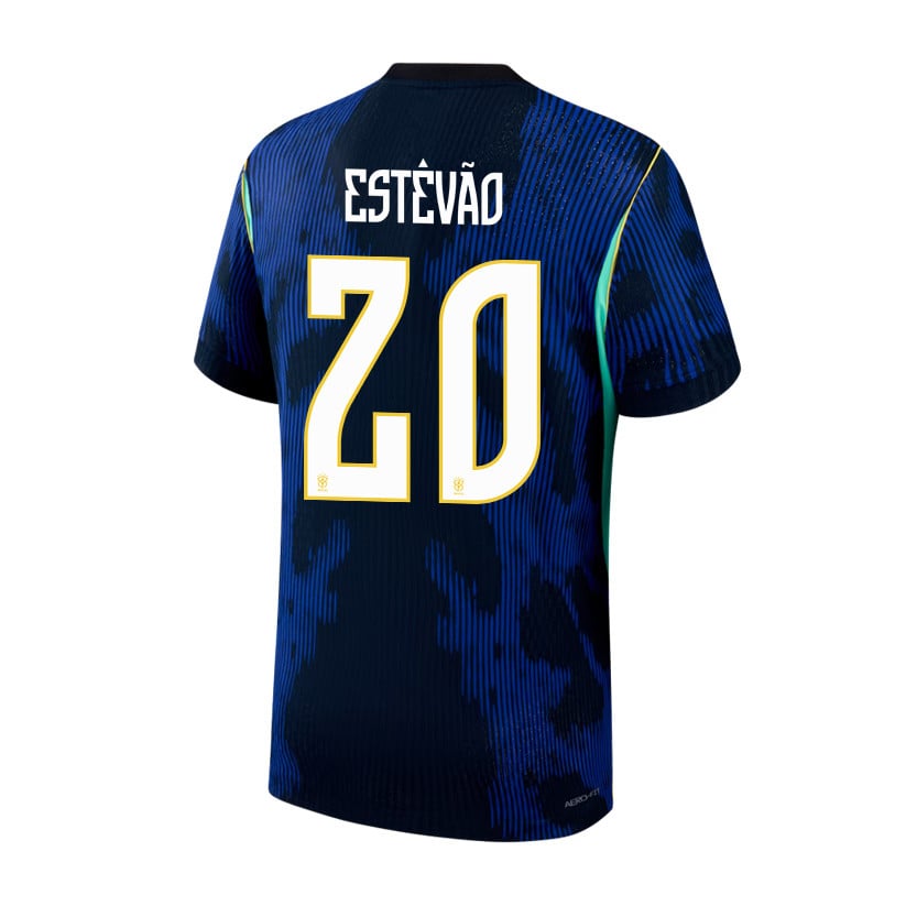 Estêvão 20 Brazil National Team 2026 x World Cup Patch Away Jersey - Blue, Men
