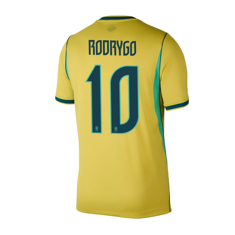 Rodrygo 10 Brazil National Team 2026 Home Jersey - Yellow, Men