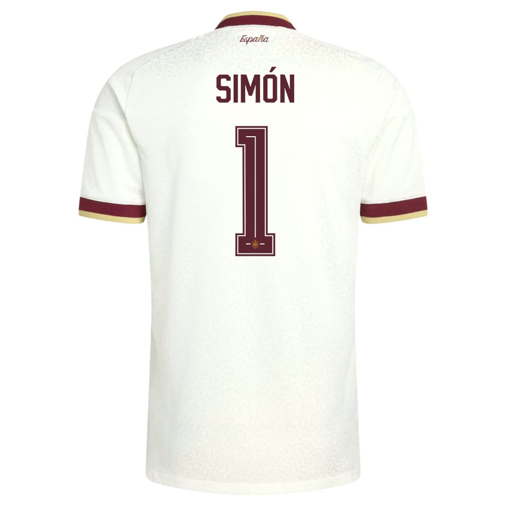 Unai Simón 1 Spain National Team 2026 Away Jersey - White, Men