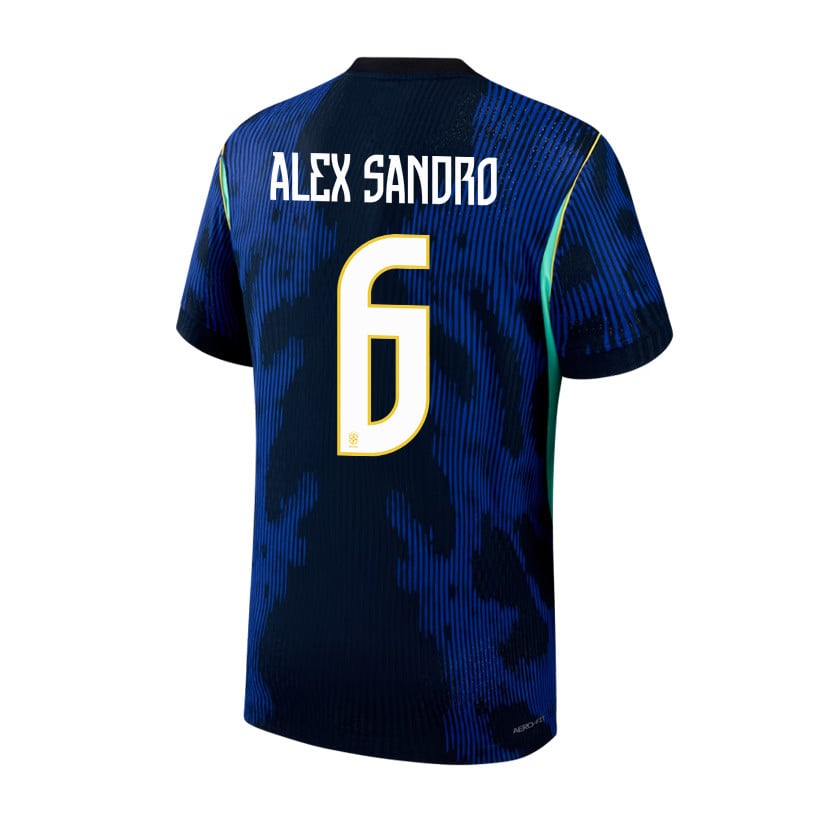 Alex Sandro 6 Brazil National Team 2026 Away Jersey - Blue, Men