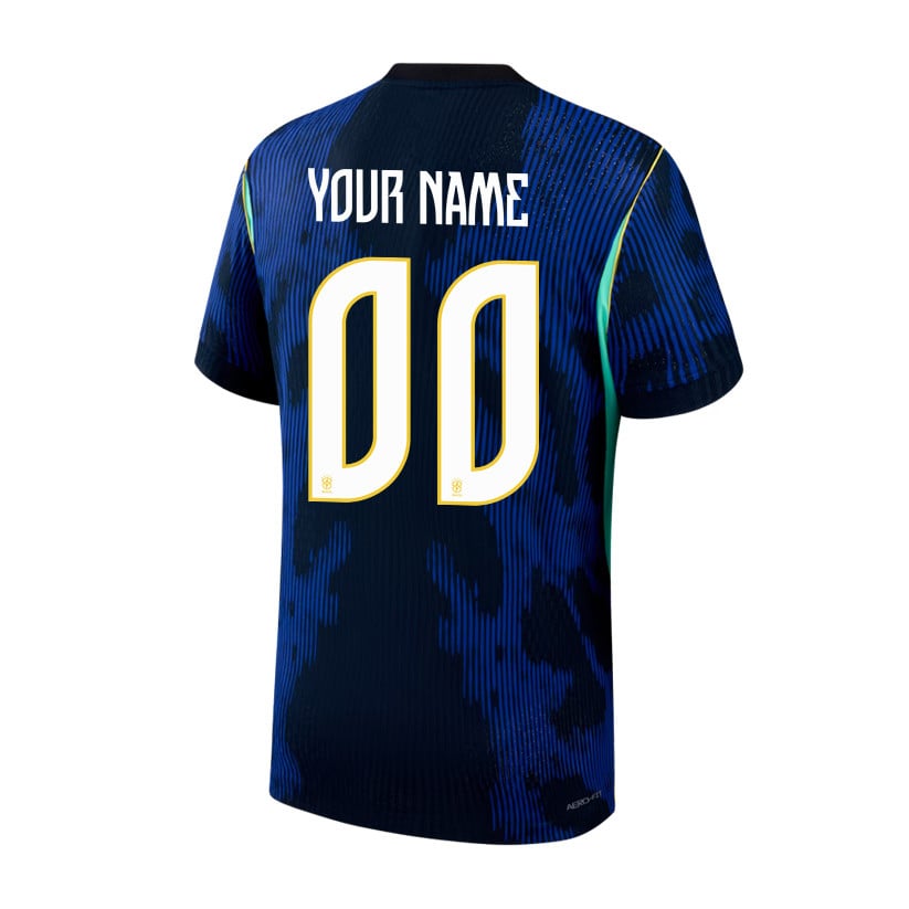 Brazil National Team 2026 Personalized Away Jersey - Blue, Men