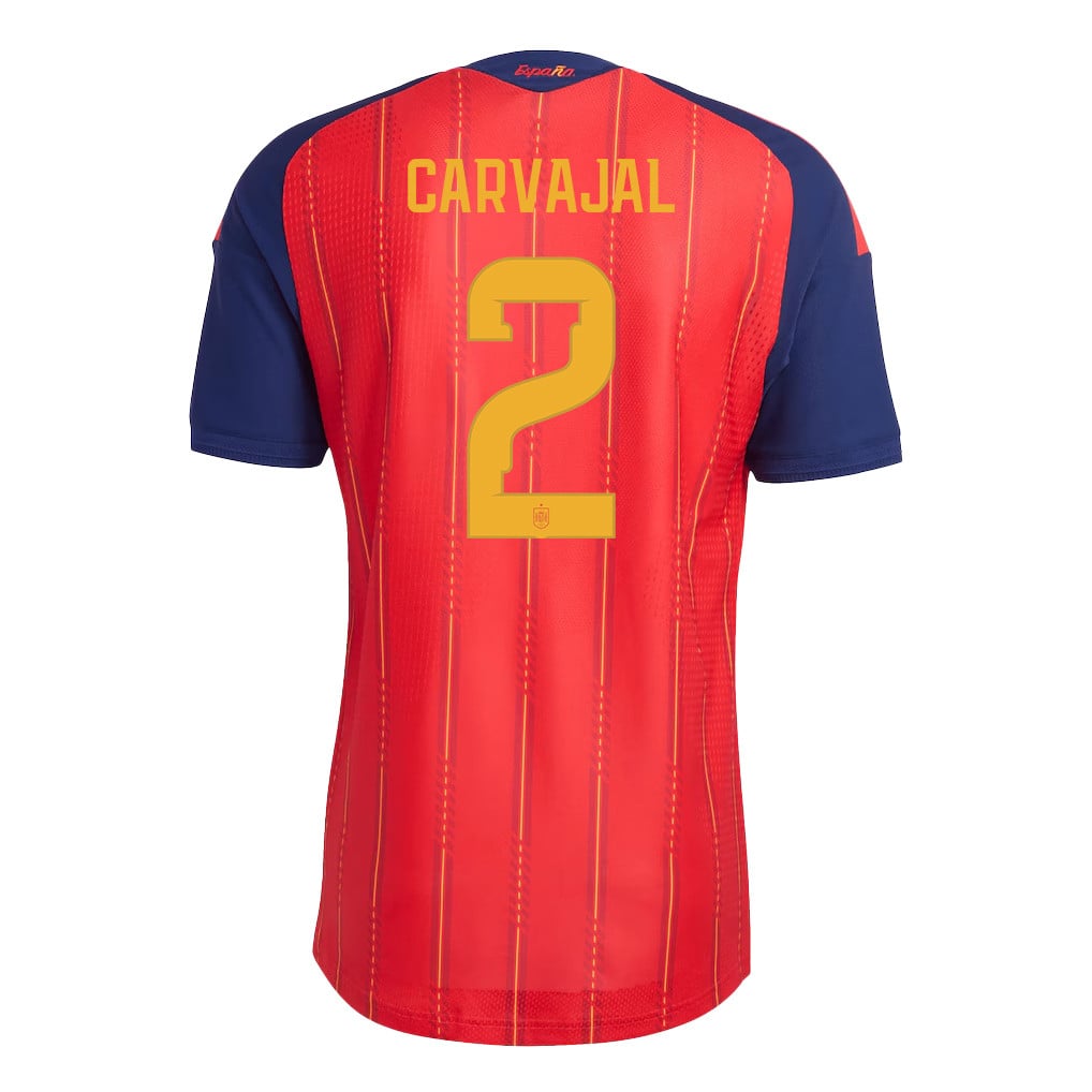 Dani Carvajal 2 Spain National Team 2026 Home Jersey - Red, Men