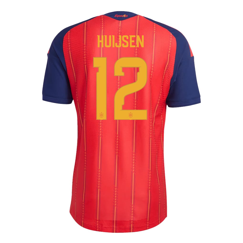 Dean Huijsen 12 Spain National Team 2026 Home Jersey - Red, Men
