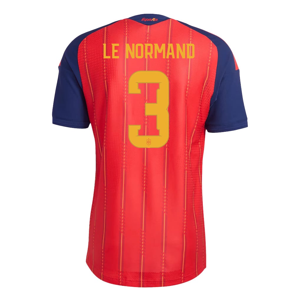Robin Le Normand 3 Spain National Team 2026 Home Jersey - Red, Men