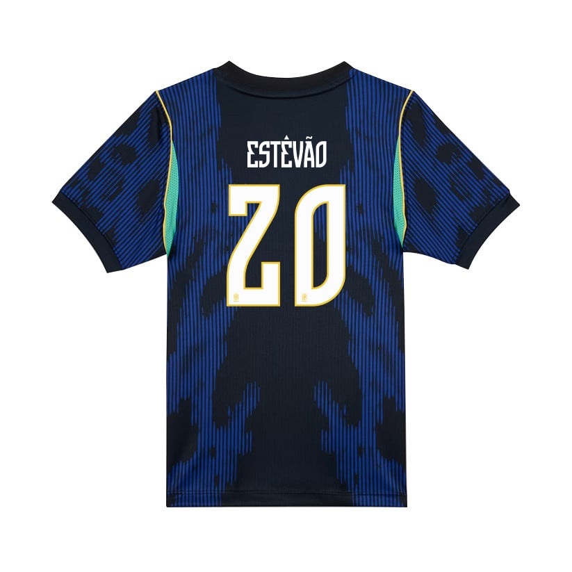 Estêvão 20 Brazil National Team 2026 Youth Away Jersey - Blue