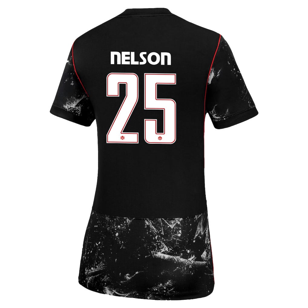 Jayden Nelson 25 Women's Canada National Team 2026 Away Jersey - Black