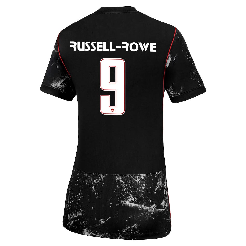 Jacen Russell-Rowe 9 Women's Canada National Team 2026 Away Jersey - Black