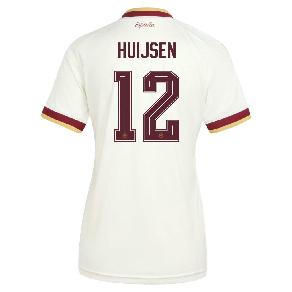 Dean Huijsen 12 Women's Spain National Team 2026 Away Jersey - White