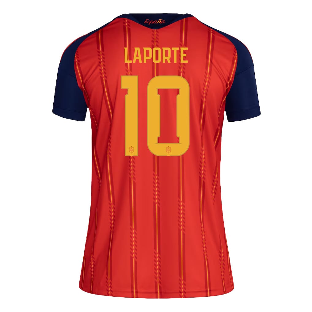 Aymeric Laporte 10 Women's Spain National Team 2026 Home Jersey - Red