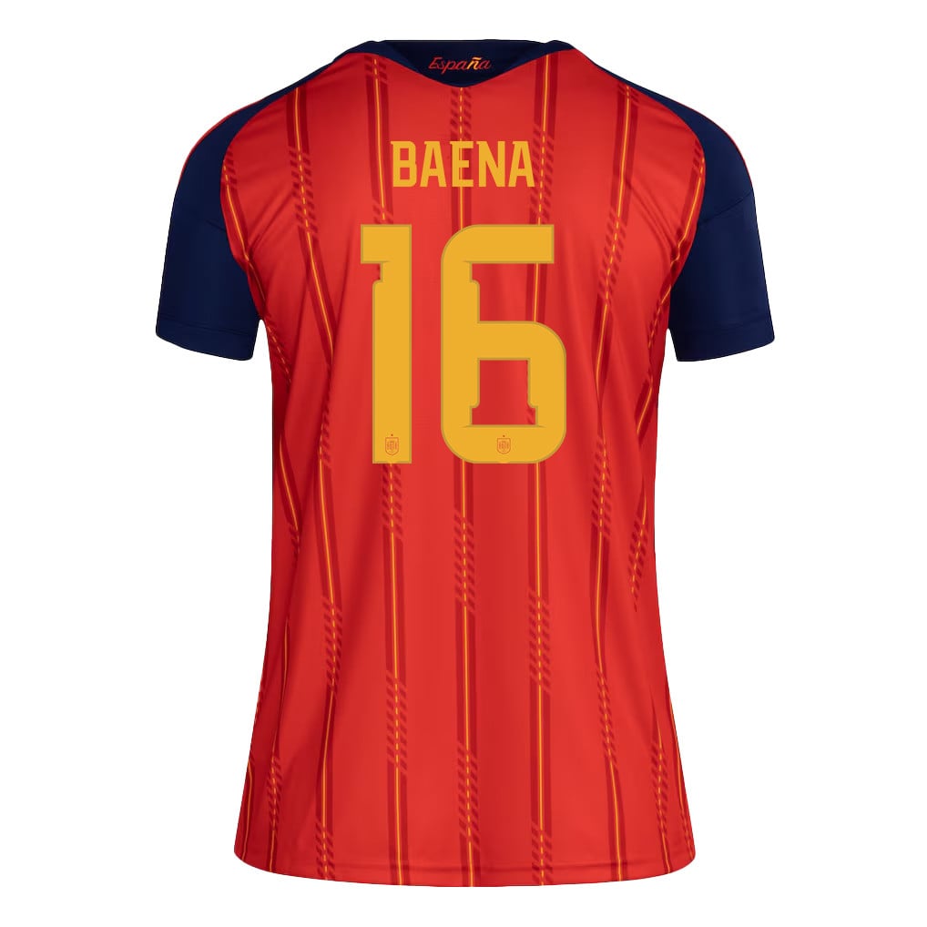 Alex Baena 16 Women's Spain National Team 2026 Home Jersey - Red