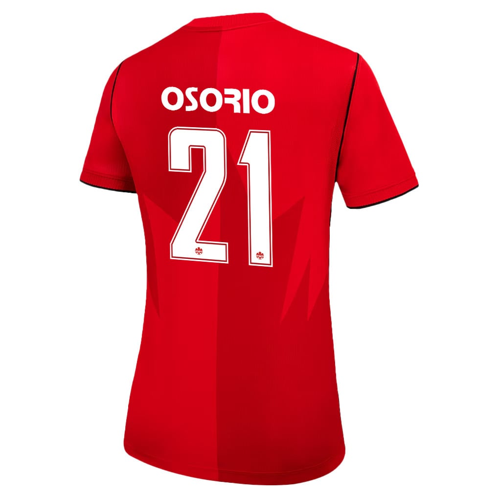 Jonathan Osorio 21 Women's Canada National Team 2026 Home Jersey - Red
