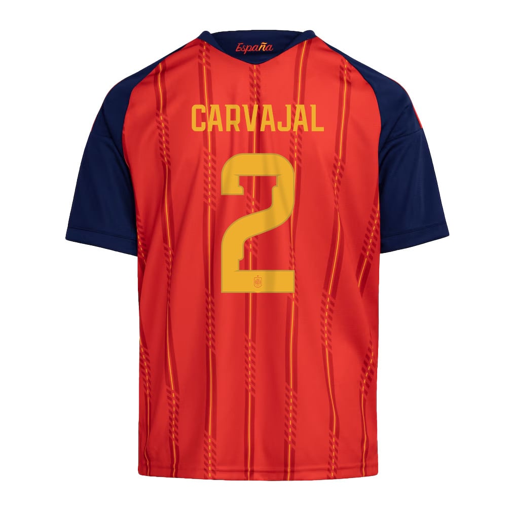 Dani Carvajal 2 Youth Spain National Team 2026 Home Jersey - Red