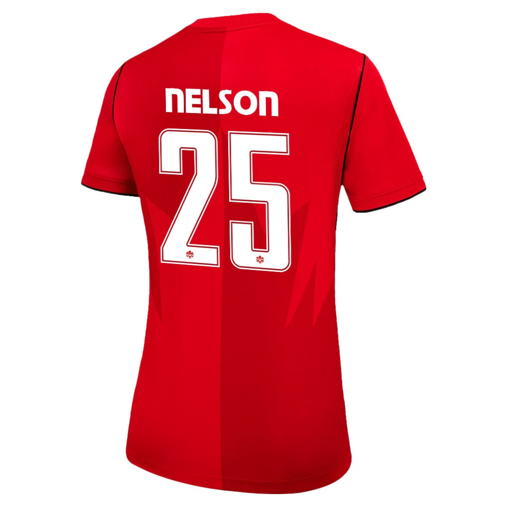 Jayden Nelson 25 Women's Canada National Team 2026 Home Jersey - Red