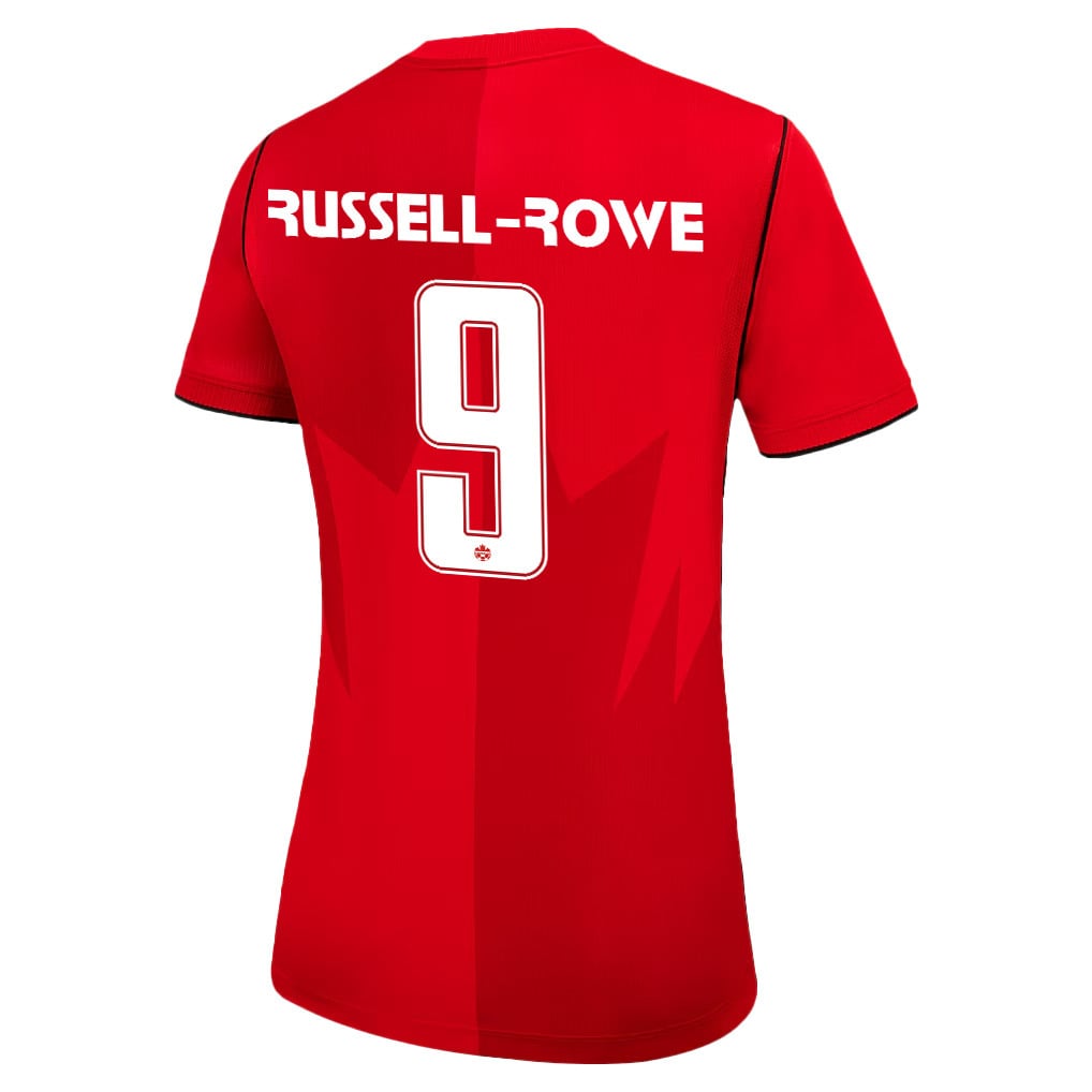 Jacen Russell-Rowe 9 Women's Canada National Team 2026 Home Jersey - Red