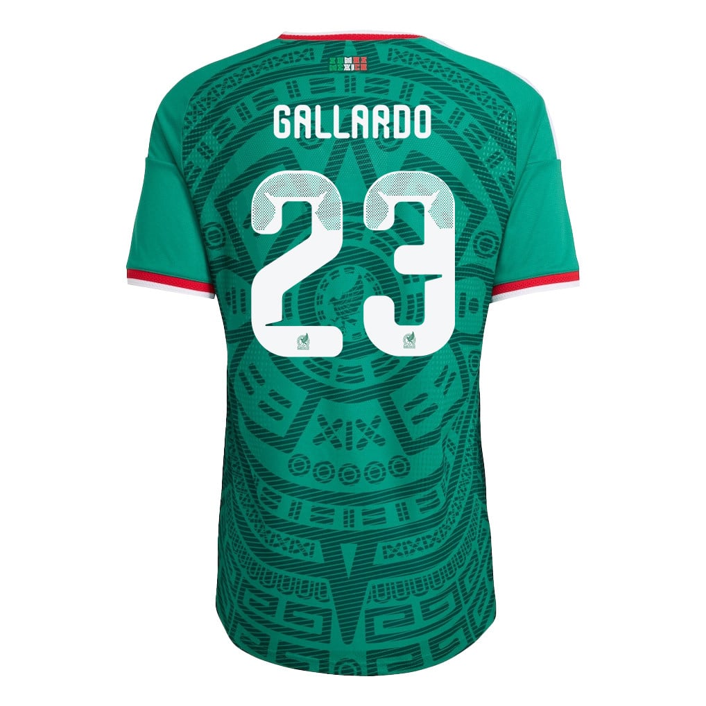 Jesús Gallardo 23 Mexico National Team 2026 Home Jersey - Green, Men